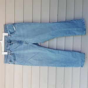 LEVI'S mens 505 jeans button fly size 34 x 26 light blue